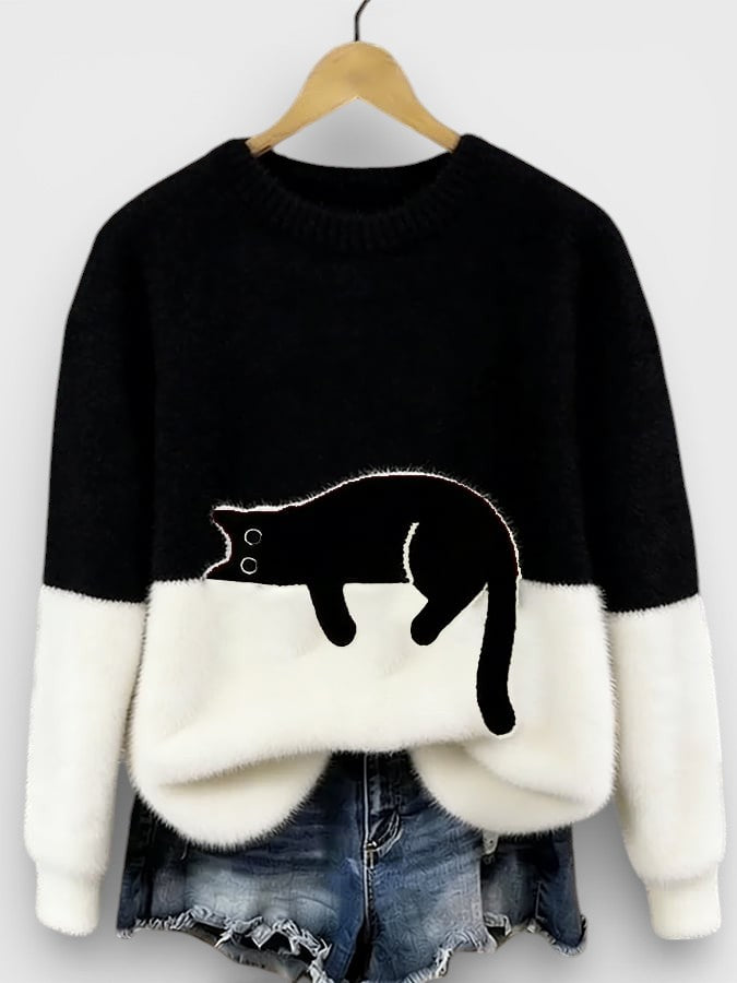 Luna™ | Sudadera con gráfico de gato