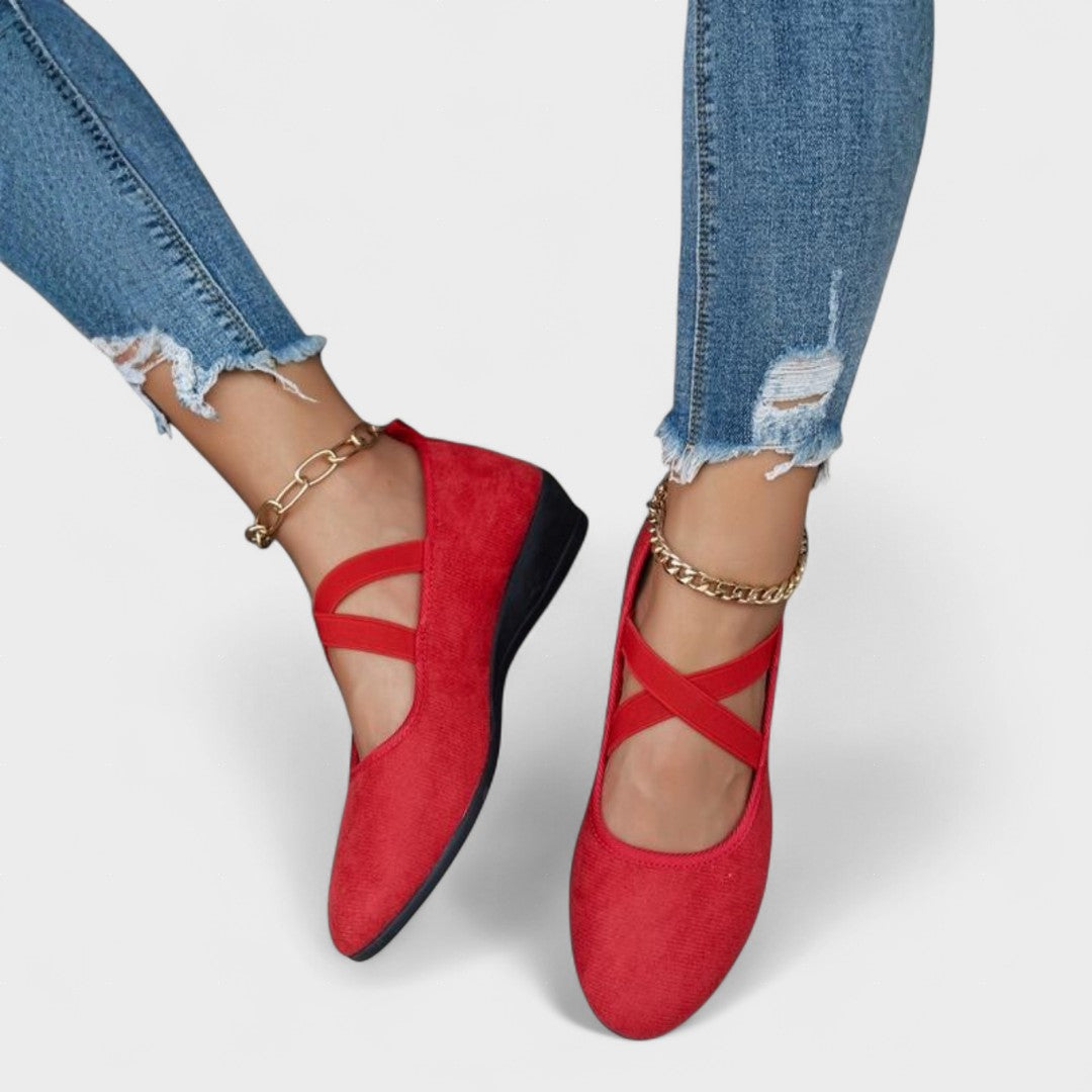 Lucía™ | Zapatos cómodos de cuña y diseño moderno