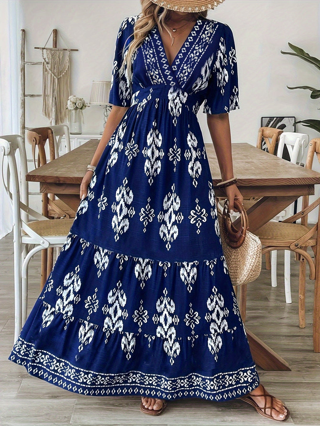Eloria™ - Vestido maxi boho vintage