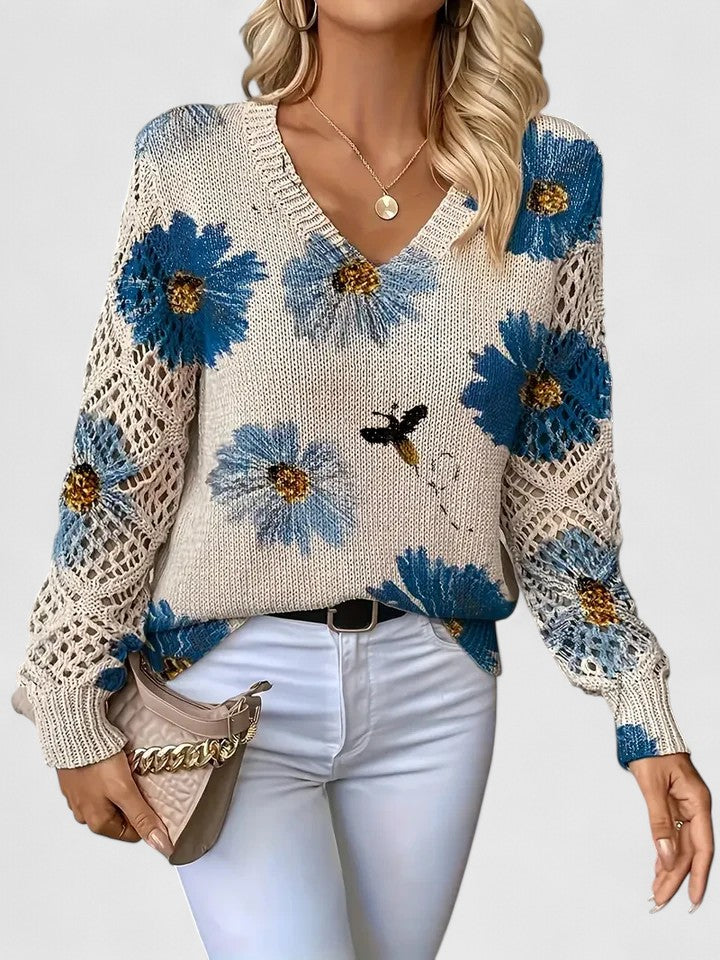 Antonia™ | Jersey elegante con estampado floral