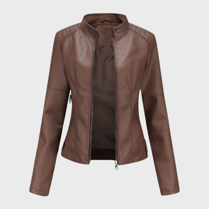 Verónica™ | Chaqueta de cuero casual