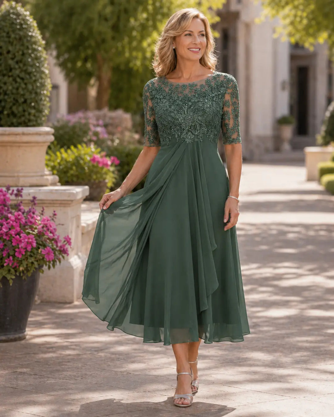 Maria | Vestido Elegante de Chifón