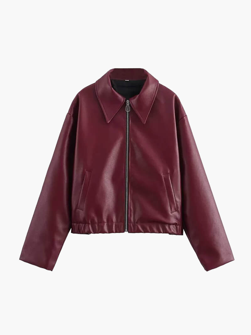 Ana - Bomber de cuero