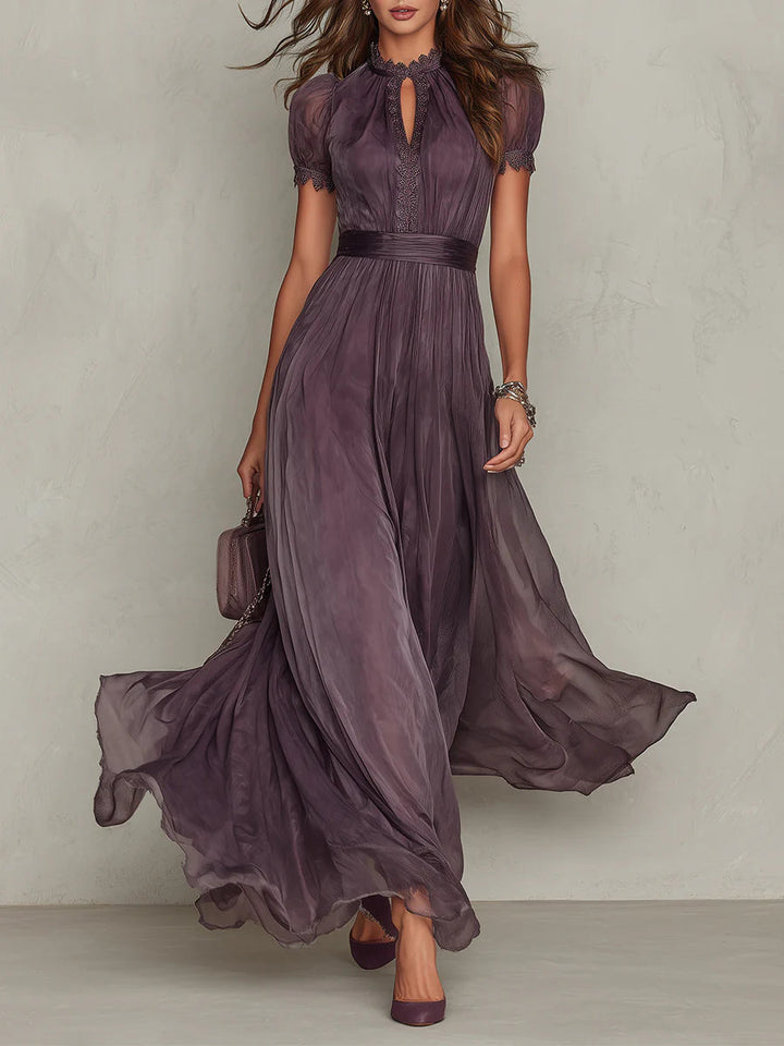 Ashley | Vestido Maxi de Chifón Vintage Elegante
