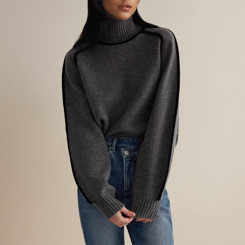 Sofía™ | Suéter de Alta Costura con Cuello Alto