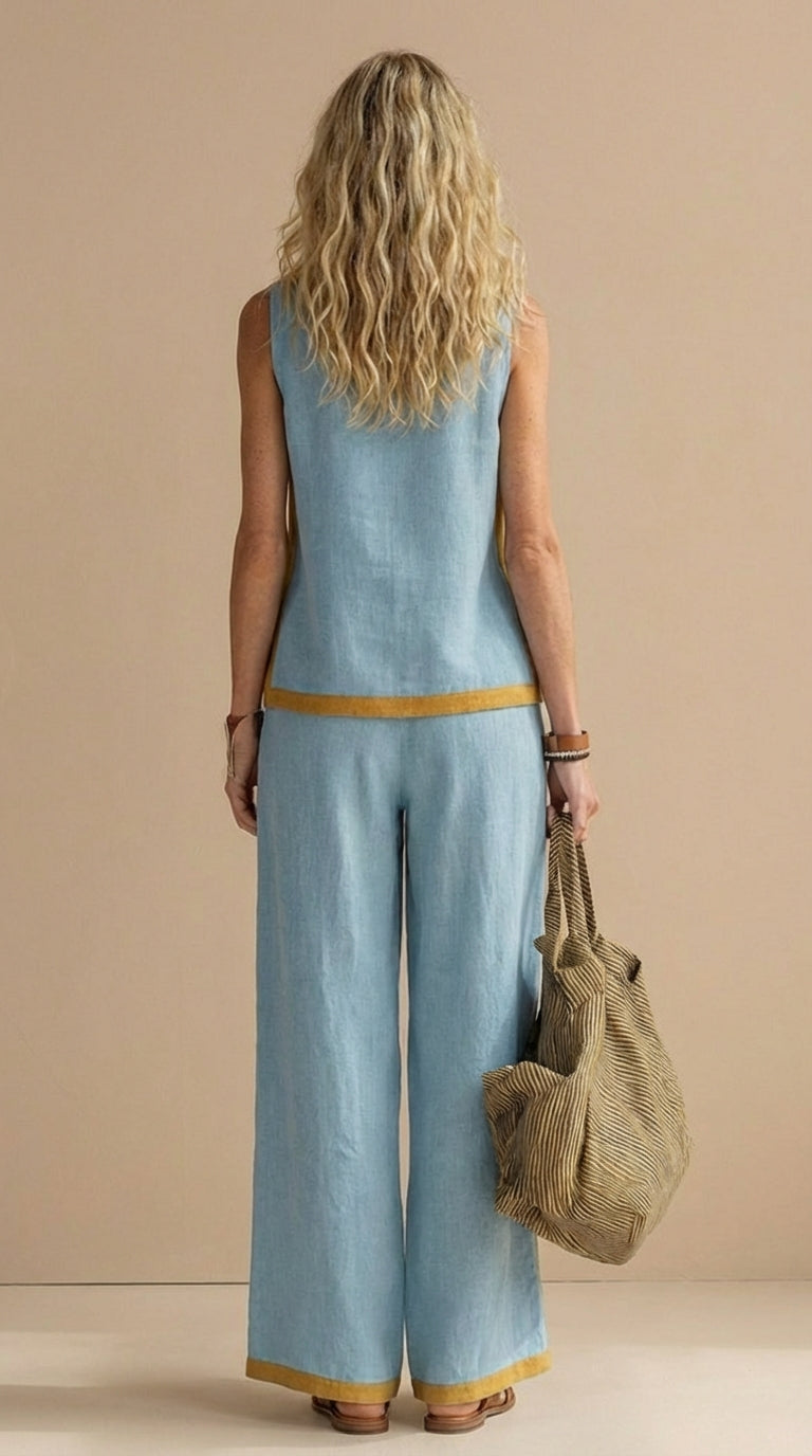 Paula™ | Conjunto de lino y algodón cómodo y elegante