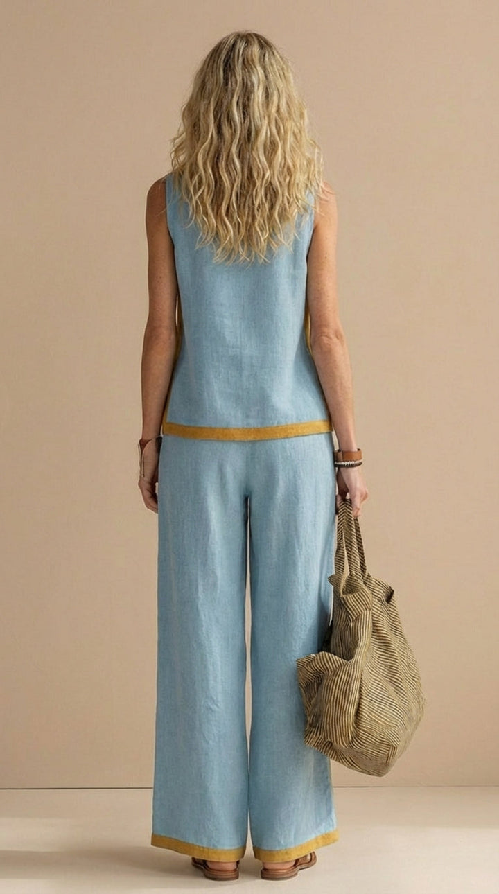 Paula™ | Conjunto de lino y algodón cómodo y elegante