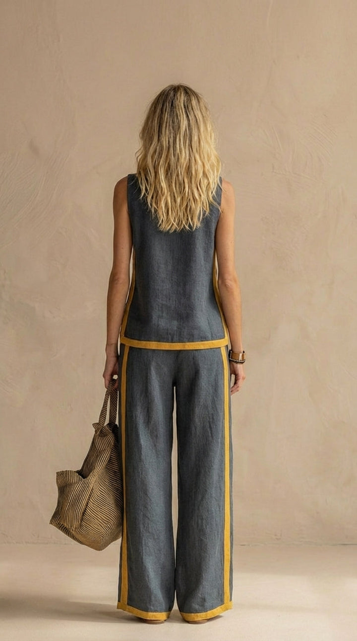 Paula™ | Conjunto de lino y algodón cómodo y elegante