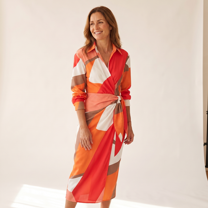 Cecilia | Vestido Elegante a Rayas