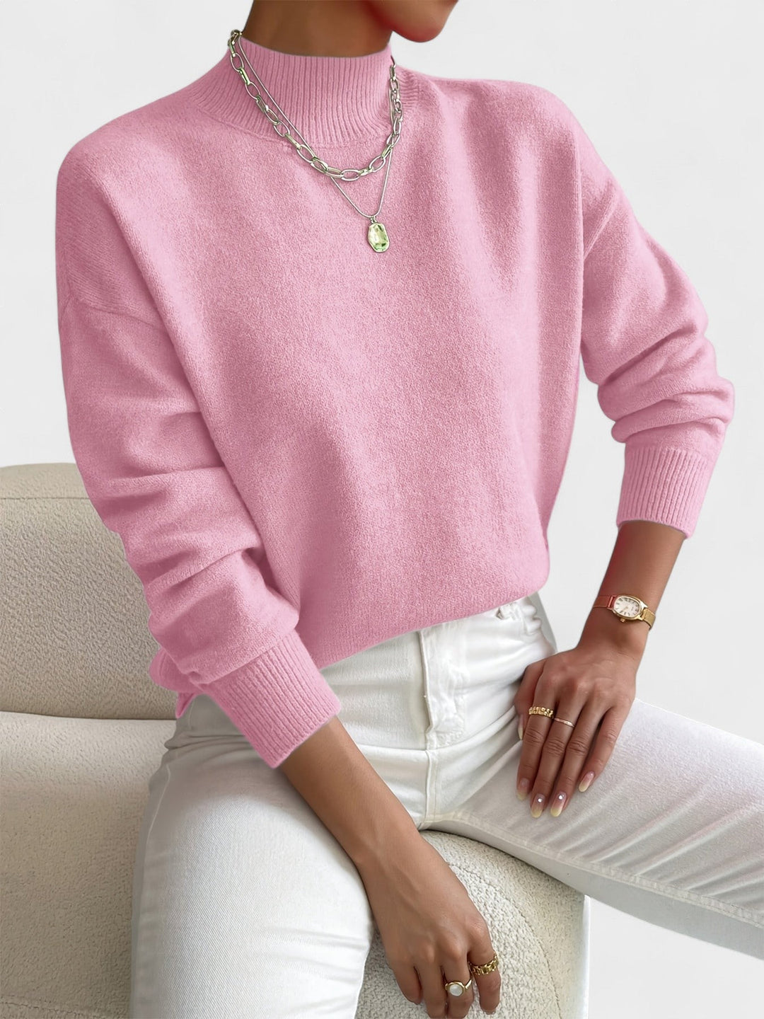 Petra™ | Jersey elegante de cuello alto